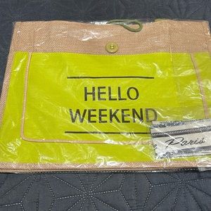 CANVAS TOTE BAG🆕 with Paris scarf